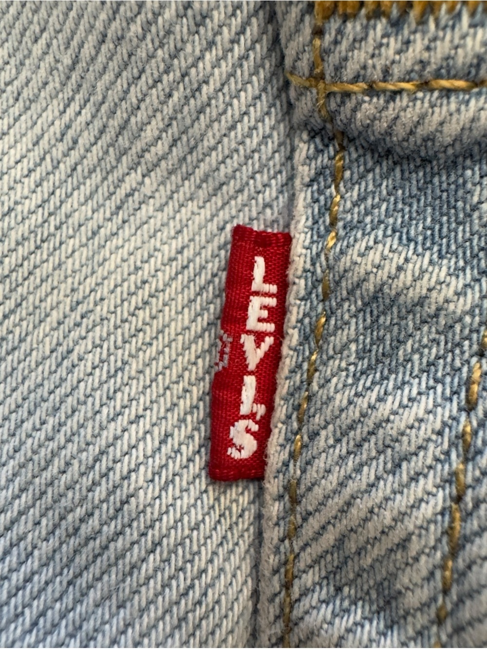 Levis Premium 501 Big E Cropped Jeans Womens 30 Light Wash Straight Leg Denim - Picture 11 of 15